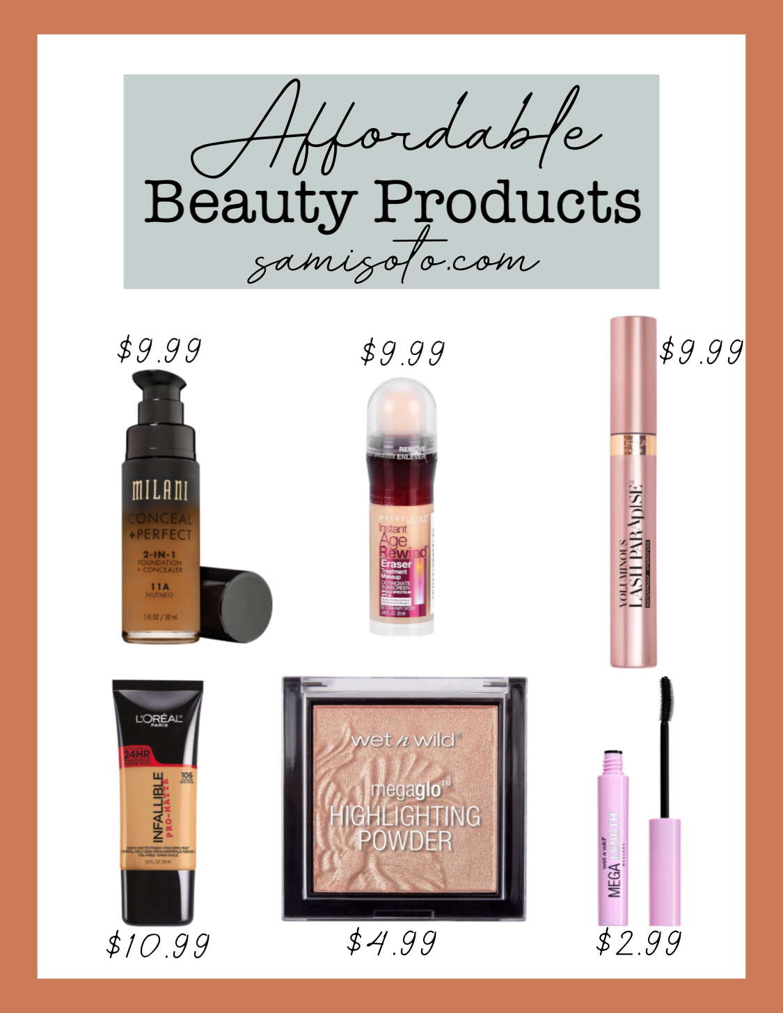 Affordable Beauty Products