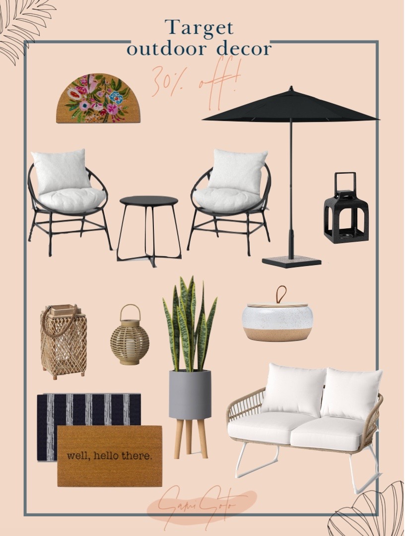 Target Outdoor Decor + Furniture 30% off!